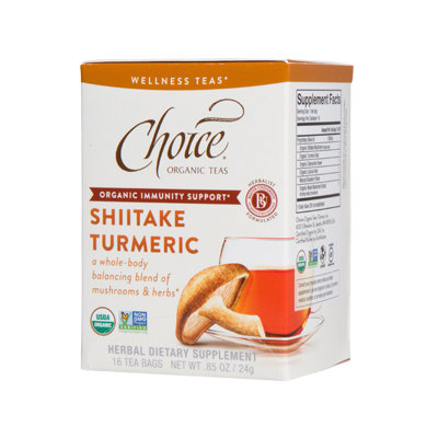 Choice Organic Teas Shiitake Turmeric Wellness Tea