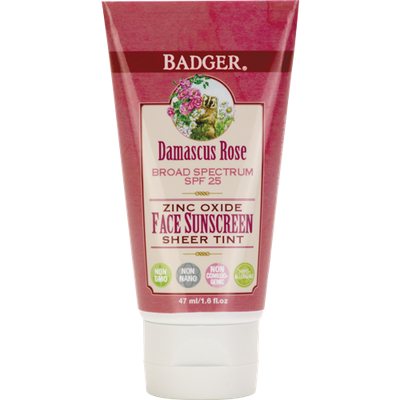 BADGER® SPF 25 Rose Tinted Face Sunscreen