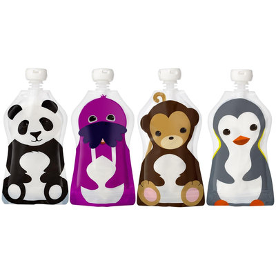 Squooshi Reusable Food Pouch - Large - 4.5 oz - 4 pk