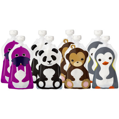 Squooshi Reusable Food Pouch - Large - 4.5 oz - 8 pk