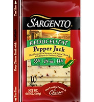 Sargento® Sliced Reduced Fat Pepper Jack Cheese
