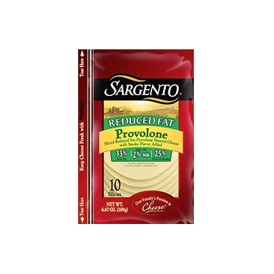Sargento® Sliced Reduced Fat Provolone Cheese