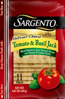 Sargento® Sliced Tomato & Basil Jack Cheese