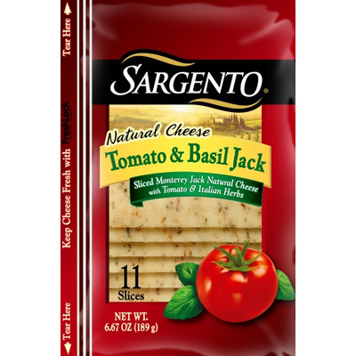 Sargento® Sliced Tomato & Basil Jack Cheese