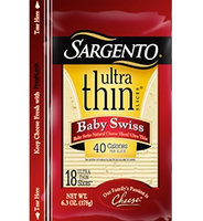 Sargento® Ultra Thin® Baby Swiss Cheese Slices