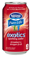 Nestlé Pure Life® Exotics™ Strawberry Dragon Fruit Sparkling Water