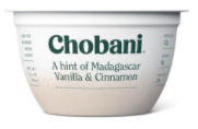 Chobani® A Hint of Madagascar Vanilla & Cinnamon Yogurt