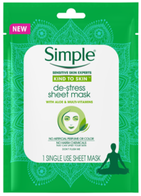 Simple® De-Stress Sheet Mask