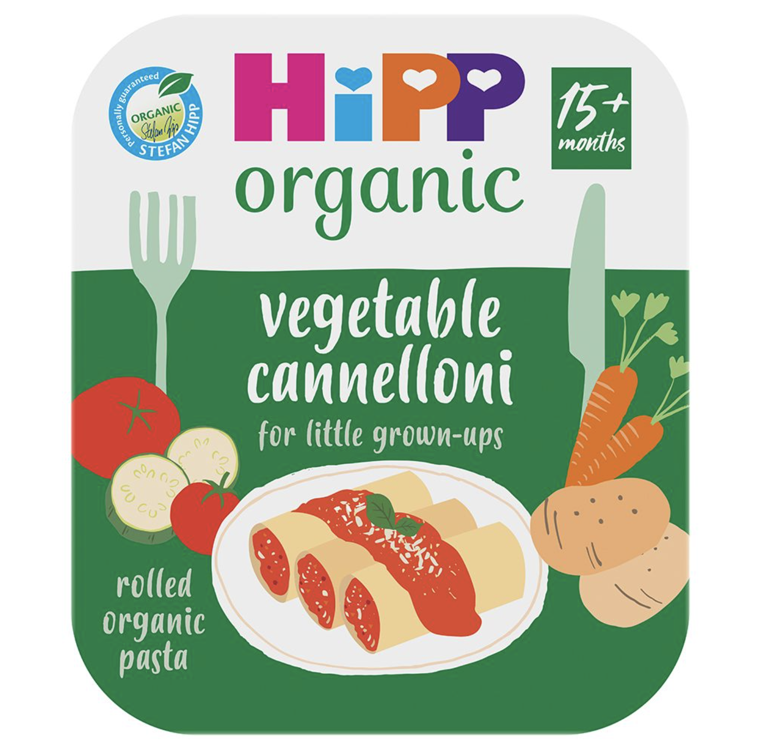 HiPP Organic Vegetable Cannelloni Toddler Tray Meal 15+ Months (6x250g