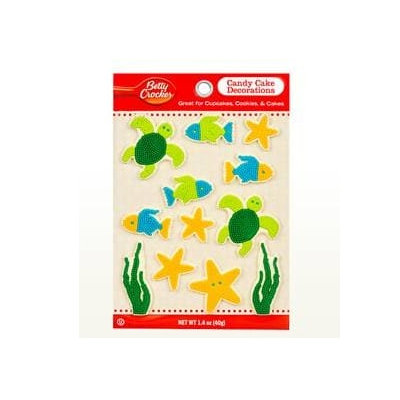 Betty Crocker™ Alphabet Assortment SeaLife Candy Card Decoration
