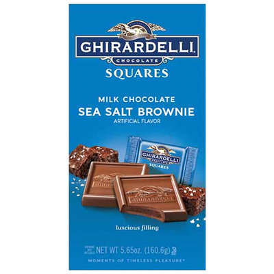 Ghirardelli Chocolate Squares Milk Chocolate Sea Salt Brownie Square