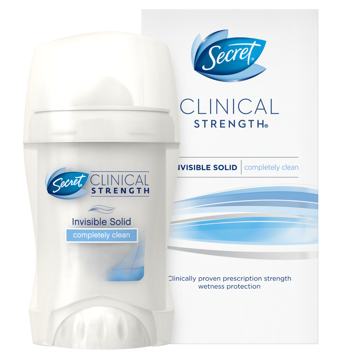 Secret® Clinical Strength Completely Clean Invisible Solid Deodorant