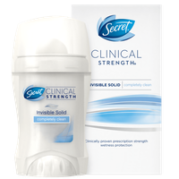 Secret® Clinical Strength Completely Clean Invisible Solid Deodorant