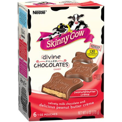 Skinny Cow Divine Filled Chocolates Candy Peanut Butter Creme