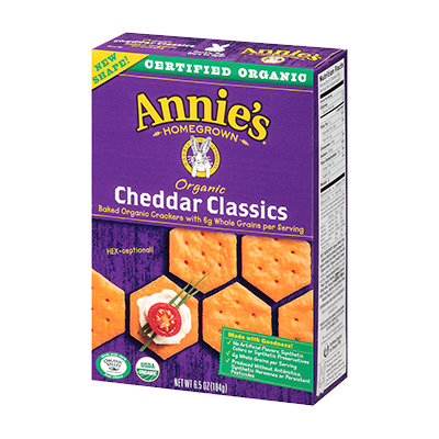 Annie's® Homegrown Organic Cheddar Classics Crackers