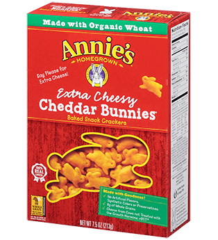 Annie's® Homegrown Extra Cheesy Cheddar Bunnies Baked Snack Crackers
