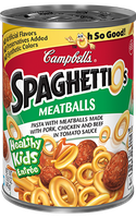 Campbell's SpaghettiOs Meatballs Pasta with Pork Chicken and Beef in Tomato Sauce