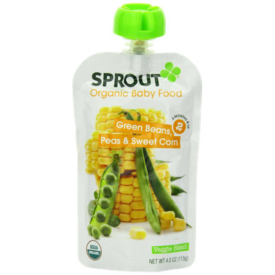 Sprout Green Beans, Peas & Sweet Corn Organic Baby Food