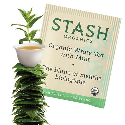 Stash Tea Organic Tea White Tea with Mint