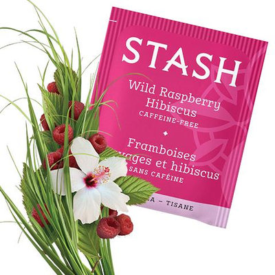 Stash Tea Wild Raspberry Hibiscus Herbal Tea