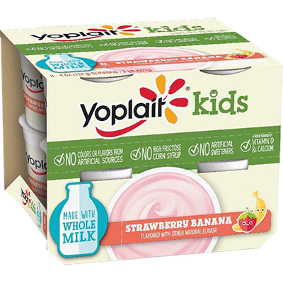 Yoplait® Kids Strawberry Banana Whole Milk Yogurt
