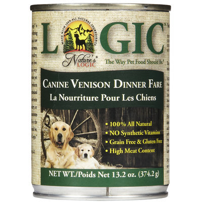 Nature's Logic Canned Food - Venison - 12 x 13.2 oz