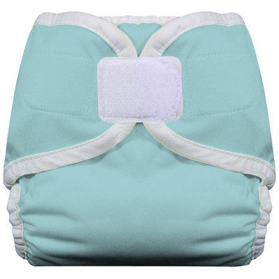 Thirsties Diaper Cover with Hook and Loop Size: Large, Color: Aqua