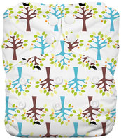 Thirsties One Size All In One Diaper Snap - Blackbird