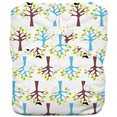 Thirsties One Size All In One Diaper Snap - Blackbird