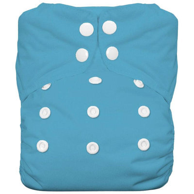 Thirsties One Size All In One Diaper Snap - Ocean Blue
