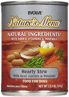 Evolve Nature's Menu Hearty Stew Dog Food - 12x13.2oz