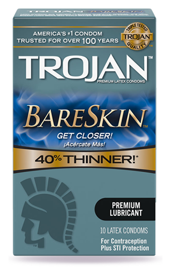 trojan bareskin lubricated condoms