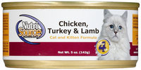 Nutri-source Nutri Source Cat & Kitten - Chicken, Turkey & Lamb - 12 x 5 oz