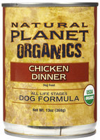 Natural Planet Organics Dog Formula - Chicken - 12 x 13 oz