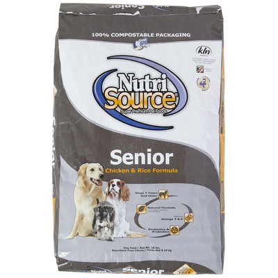 Super-dog Pet Food Company Tuffies Pet Nutrisource Senior Dry Dog Food 18 Lb bag