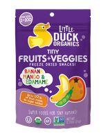 Little Duck Organics Banana, Mango & Edamame Tiny Fruits + Veggies