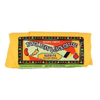 Trader Joe's Black Bean and Jack Cheese Burrito