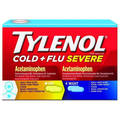 Tylenol® Cold + Flu Severe Day & Night Caplets