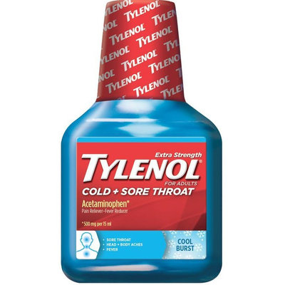 Tylenol® Cold + Sore Throat Cool Burst Liquid