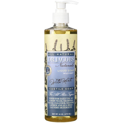 Dr. Jacobs Naturals - All Natural Liquid Castile Soap Wild Mint - 16 oz.
