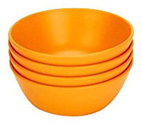 Green Toys Green Eats Snack Bowl, 4pk, Orange