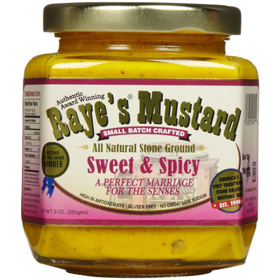 Raye's Rayes Rayes Swt Spcy Ylw Mstrd 9 Oz -Pack of 6