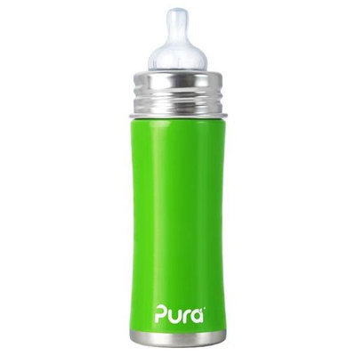 Pura Kiki Infant Bottle Natural Vent Nipple - Spring Green - 11oz