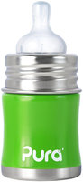 Pura Infant Bottle with Slow Vent Nipple - Spring Green - 5 oz - 1 ct.