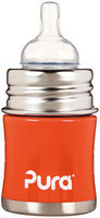 Pura Infant Bottle with Slow Vent Nipple - Orange - oz - 1 ct.