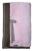 Rain or Shine Kids Woobee Plush Blanket - Pink/Chocolate
