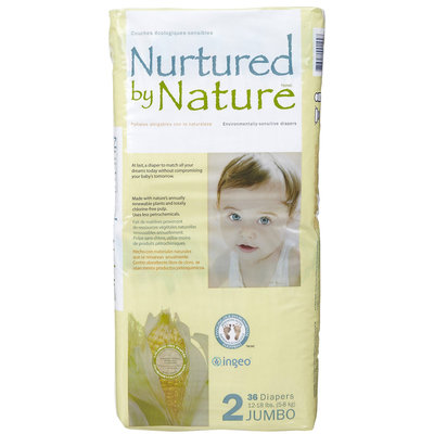Nurtured By Nature Diapers Jumbo Pack - 36 ct.