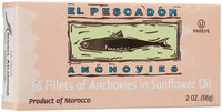 El Pescardo Anchovies in Soy Oil, 2 oz