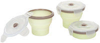 Babymoov Silicone Containers Set - Grey/Green - 3 ct