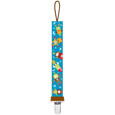 Ulubulu Universal Pacifier Clip - Robot - 1 ct.
